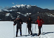 Salita sulla neve da Avolasio alla SELLA (1450 m.) il 10-4-13